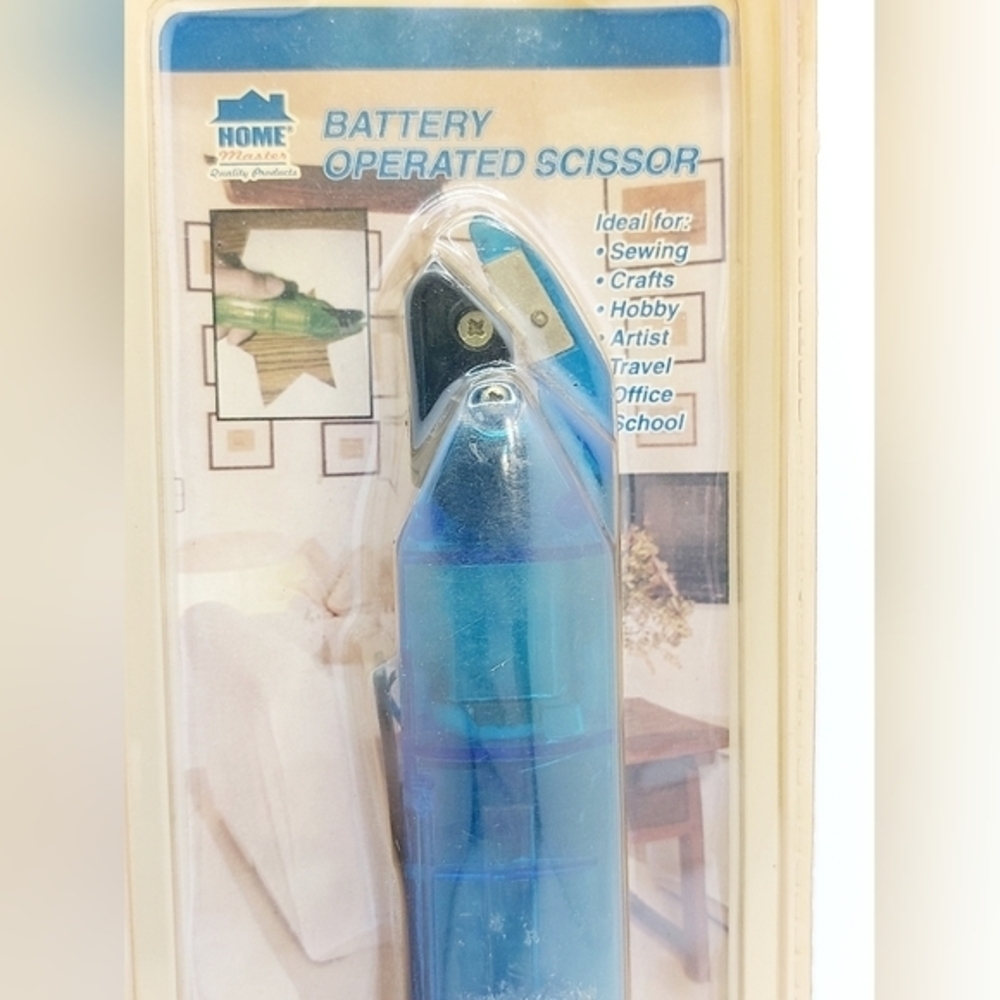 Blue Vintage Home Masters Battery Powered Scissors - Picture 3 of 3